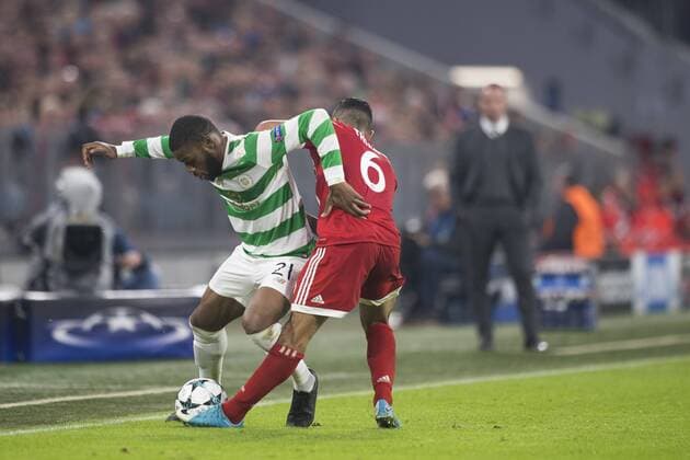 Football Champions League Encounter FC Bavaria Munich vs Celtic Glasgow Alliance Arena Munich 18 10 2017 in Picture Olivier Ntcham Thiago Â