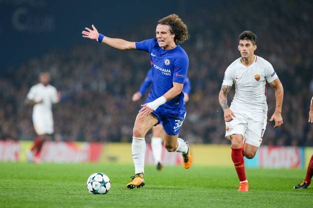 David Luiz (Chelsea), OCTOBER 18, 2017 - Football Soccer : David Luiz of Chelsea during the UEFA Champions League Group Stage match between Chelsea and AS Roma at Stamford Bridge in London, England. Noxthirdxpartyxsales  (mdga017292)
