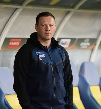 Football men Season 2017 2018 UEFA Europe League Group J 3 Matchday in Lvov Sorja Luhansk Hertha BSC team manager Pal Dardai Hertha BSC before the Game to the Bank 19 10 2017 Copyright: xMichaelxHundtx xMatthiasxKochx