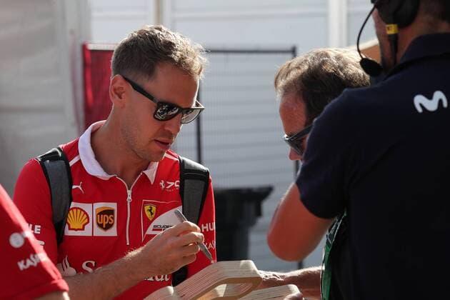 19.10.2017 - Sebastian Vettel (GER) Scuderia Ferrari SF70H United States Grand Prix, Austin 19 - 22 October 2017 19.10.2017 - Sebastian Vettel (GER) Scuderia Ferrari SF70H 