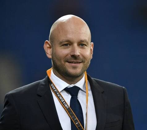 before the Game Manager Director Professional football Alexander Roses TSG 1899 Hoffenheim TSG 1899 Hoffenheim vs Istanbul BB Medipol Basaksehir Europe League 19 10 2017 TSG 1899 Hoffenheim vs Istanbul BB Medipol Basaksehir