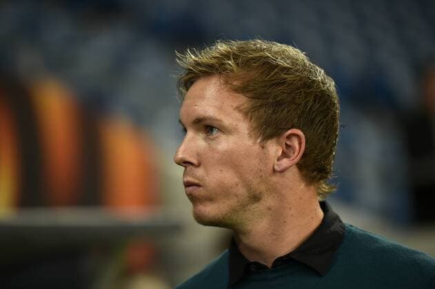 before the Game team manager Coach Julian Nagelsmann TSG 1899 Hoffenheim tense contemplative TSG 1899 Hoffenheim vs Istanbul BB Medipol Basaksehir Europe League 19 10 2017 TSG 1899 Hoffenheim vs Istanbul BB Medipol Basaksehir