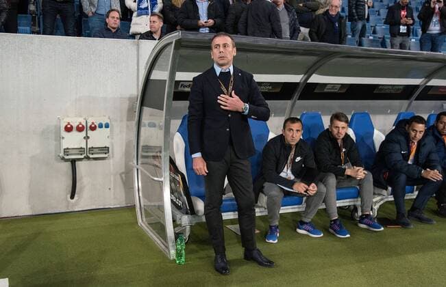 19 10 2017 xfux Football Europe League TSG 1899 Hoffenheim Istanbul Basaksehir FK emspor v l Abdullah Avci team manager Coach Istanbul Basaksehir FK Sinsheim