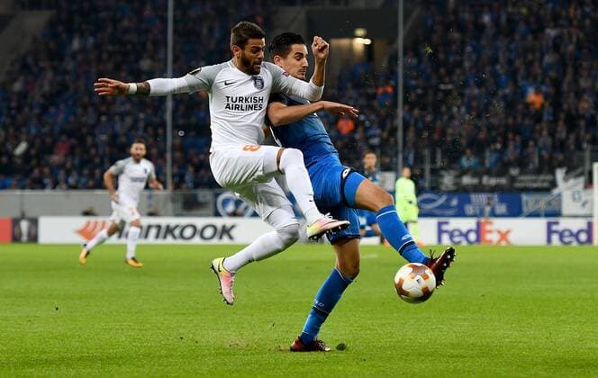 19 10 2017 xfux Football Europe League TSG 1899 Hoffenheim Istanbul Basaksehir FK emspor v l Junior Caicara Istanbul Basaksehir FK Benjamin Huebner 1899 Hoffenheim Sinsheim