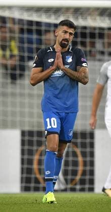 Kerem Demirbay TSG 1899 Hoffenheim Disappointment disappointed After awards Torchance Chance Gesture Gesture TSG 1899 Hoffenheim vs Istanbul BB Medipol Basaksehir Europe League 19 10 2017 TSG 1899 Hoffenheim vs Istanbul BB Medipol Basaksehir