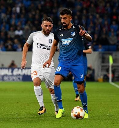 19 10 2017 xfux Football Europe League TSG 1899 Hoffenheim Istanbul Basaksehir FK emspor v l Tunay Torun Istanbul Basaksehir FK Kerem Demirbay 1899 Hoffenheim Sinsheim