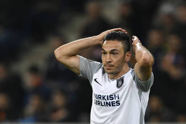 Mevlüt Erdinc Istanbul BB Medipol Basaksehir disappointed Gesture Gesture TSG 1899 Hoffenheim vs Istanbul BB Medipol Basaksehir Europe League 19 10 2017 TSG 1899 Hoffenheim vs Istanbul BB Medipol Basaksehir