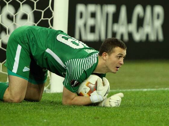 October 19, 2017 - St. Petersburg, Russia - October 19, Russia, St. Petersburg, UEFA Europa League 2017 18- FC Zenit-FC Rosenborg. Player of FC Zenit Andrey Lunev UEFA Europa League 2017 18- FC Zenit-FC Rosenborg  - ZUMAl75_ 20171019_zaf_l75_024 Copyright: xAlexanderxKulebyakinx
