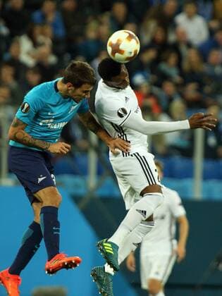 October 19, 2017 - St. Petersburg, Russia - October 19, Russia, St. Petersburg, UEFA Europa League 2017 18- FC Zenit-FC Rosenborg. Player Zenit Emanuel Mammana UEFA Europa League 2017 18- FC Zenit-FC Rosenborg  - ZUMAl75_ 20171019_zaf_l75_026 Copyright: xAlexanderxKulebyakinx