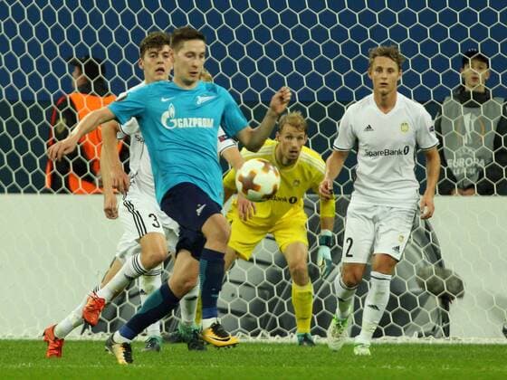 October 19, 2017 - St. Petersburg, Russia - October 19, Russia, St. Petersburg, UEFA Europa League 2017 18- FC Zenit-FC Rosenborg. Player of FC Zenit Daler Kuzyaev UEFA Europa League 2017 18- FC Zenit-FC Rosenborg  - ZUMAl75_ 20171019_zaf_l75_028 Copyright: xAlexanderxKulebyakinx