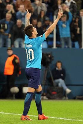 October 19, 2017 - St. Petersburg, Russia - October 19, Russia, St. Petersburg, UEFA Europa League 2017 18- FC Zenit-FC Rosenborg. Player FC Zenit Emiliano Rigoni UEFA Europa League 2017 18- FC Zenit-FC Rosenborg  - ZUMAl75_ 20171019_zaf_l75_030 Copyright: xAlexanderxKulebyakinx