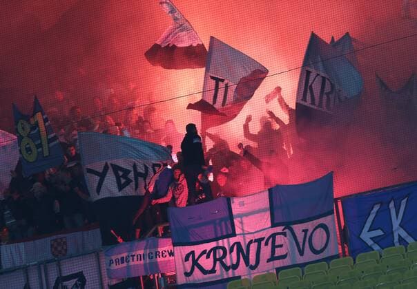SOCCER - EL, A.Wien vs Rijeka VIENNA,AUSTRIA,19.OCT.17 - SOCCER - UEFA Europa League, FK Austria Wien vs HNK Rijeka. Image shows fans. GEPAxpictures xChristianxOrt