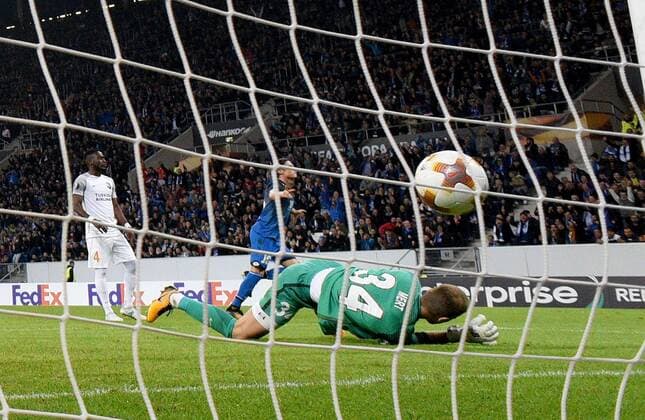 19 10 2017 xfux Football Europe League TSG 1899 Hoffenheim Istanbul Basaksehir FK emspor v l Nico Schulz 1899 Hoffenheim Mert Istanbul Basaksehir FK Goal Scored goal to 3 0 Sinsheim