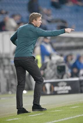 team manager Coach Julian Nagelsmann TSG 1899 Hoffenheim at Field edge Gesture Gesture TSG 1899 Hoffenheim vs Istanbul BB Medipol Basaksehir Europe League 19 10 2017 TSG 1899 Hoffenheim vs Istanbul BB Medipol Basaksehir