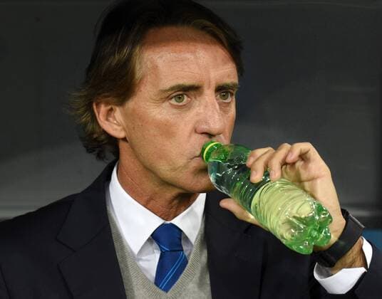 Russia. St. Petersburg. October 19, 2017. FC Zenit head coach Roberto Mancini during the group stage match of the UEFA Europa League between Zenit (Russia, St. Petersburg) and Rosenborg (Norway, Trondheim).