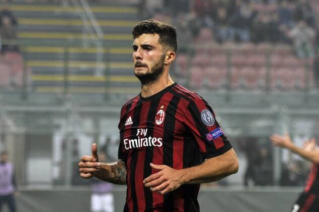 19th October 2017, San Siro, Milan, Italy; Patrick Cutrone of Milan during the UEFA Europa League football, AC Milan versus AEK Athens;  ActionPlus11941567