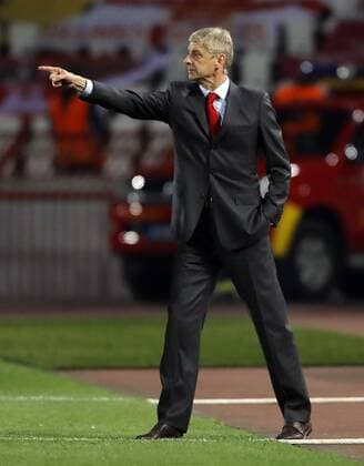 Bilder des Tages - SPORT (171020) -- BELGRADE, Oct. 20, 2017 -- Arsenal s manager Arsene Wenger gestures during UEFA Europa League match between Crvena Zvezda and Arsenal in Belgrade, Serbia on Oct 19. 2017. Arsenal won 1-0. ) (SP)SERBIA-BELGRADE-SOCCER-UEFA-EUROPA LEAGUE-CRVENA ZVEZDA VS ARSENAL PredragxMilosavljevic 