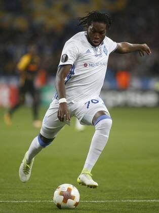 October 19, 2017 - Dynamo Dieumerci Mbokani in action during the UEFA Europa League Group B soccer match between FC Dynamo Kyiv and FC Young Boys at the NSK Olimpiyskyi in Kyiv, Ukraine, October 19, 2017. The UEFA Europa League Group B soccer match between FC Dynamo Kyiv and FC Young Boys at the NSK Olimpiyskyi in Kyiv. - ZUMAs334 80533872st Copyright: xAnatoliixStepanovx