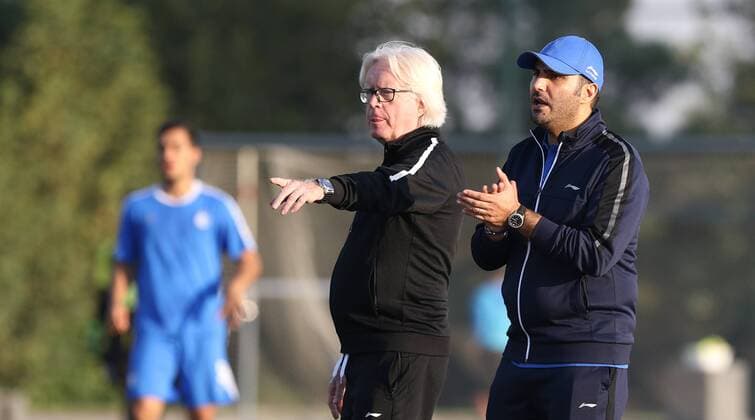 Persian Gulf Pro League Esteghlal Teheran training Winfried Schäfer 