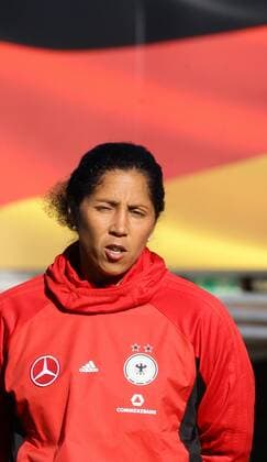 Wiesbaden Soccer World Cup Women World Cup Qualification Germany vs Iceland Steffi Jones Germany