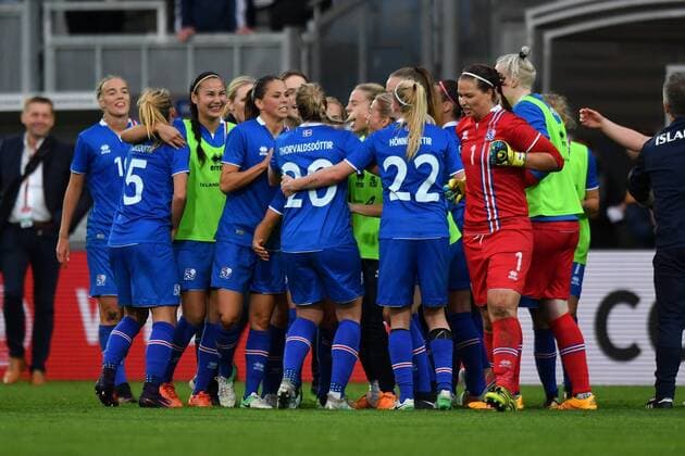 Jubel Iceland after 2 3 win over Germany Soccer World Cup 2019 Qualification Germany Iceland xmkx