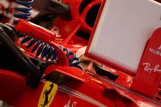 20.10.2017 - Free Practice 1, Sebastian Vettel (GER) Scuderia Ferrari SF70H United States Grand Prix, Austin 19 - 22 October 2017 20.10.2017 - Free Practice 1, Sebastian Vettel (GER) Scuderia Ferrari SF70H 