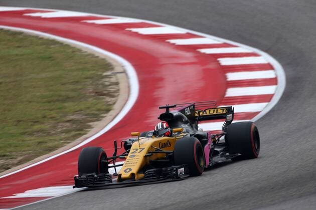 20.10.2017 - Free Practice 1, Nico Hulkenberg (GER) Renault F1 Team RS17 United States Grand Prix, Austin 19 - 22 October 2017 20.10.2017 - Free Practice 1, Nico Hulkenberg (GER) Renault Sport F1 Team RS17 