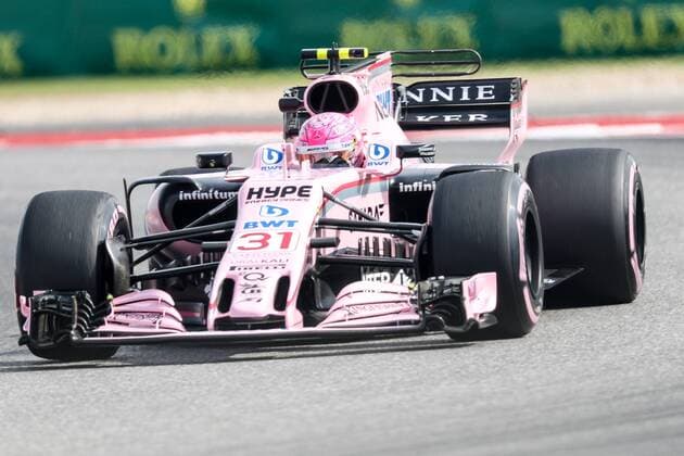 October 20, 2017 - Austin, Texas, U.S - Estaban Ocon of France (31) in action before the Formula 1 United States Grand Prix race at the Circuit of the Americas race track in Austin,Texas. F1 2017- Formula 1 United States Grand Prix. - ZUMAw300 20171020_zaf_w300_107 Copyright: xDanxWozniakx