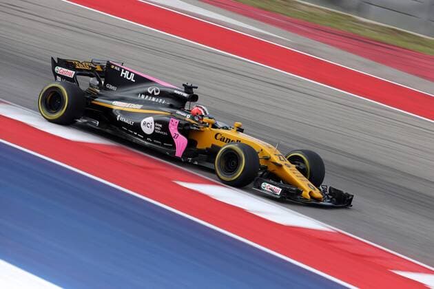 20.10.2017 - Free Practice 2, Nico Hulkenberg (GER) Renault F1 Team RS17 United States Grand Prix, Austin 19 - 22 October 2017 20.10.2017 - Free Practice 2, Nico Hulkenberg (GER) Renault Sport F1 Team RS17 