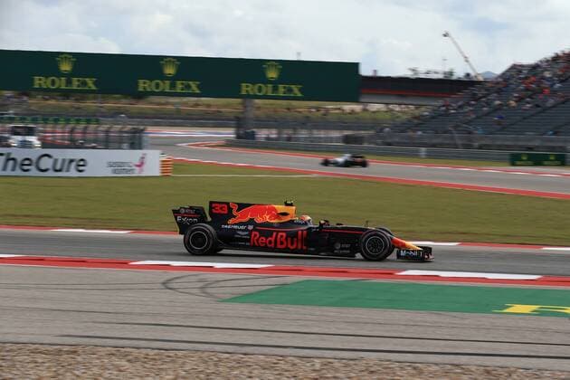 20th October 2017, Circuit of the Americas, Austin, USA; American Formula One Grand Prix, Friday Free Practice; Max Verstappen - Red Bull Racing  ActionPlus11941754