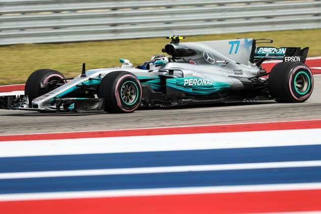 October 20, 2017 - Austin, Texas, U.S - Valtteri Bottas (77) of Finland in action before the Formula 1 United States Grand Prix race at the Circuit of the Americas race track in Austin,Texas. F1 2017- Formula 1 United States Grand Prix. - ZUMAw300 20171020_zaf_w300_158 Copyright: xDanxWozniakx