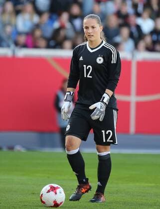 20 10 2017 xcex Wiesbaden German Women National Team DFB Germany Iceland WMQ Laura Benkarth 12 GER defeated after their mistake