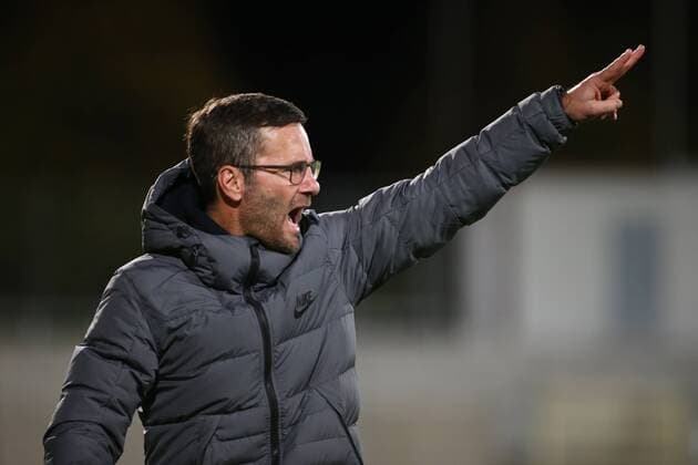 Regional League West Season 2017 2018 14 Day Fortuna Düsseldorf II Germany KFC Uerdingen Michael Wiesinger Head Coach Uerdingen in action