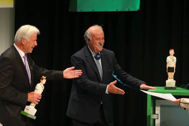 20 10 2017 Deutsche Akademie für Fussbalkultur Football Academy Award Winner Walter Bensemann Prize 2015 JüRa Vicente del Bosque Trainer Rainer Holzschuh kicker Editor and Jury Chairman