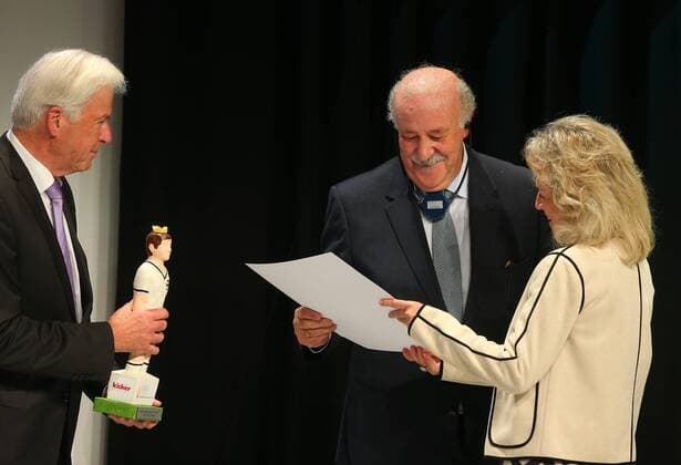 20 10 2017 Deutsche Akademie für Fussbalkultur Football Academy Award Winner Walter Bensemann Prize 2015 JüRa Vicente del Bosque Trainer Rainer Holzschuh kicker Editor and Jury Chairman