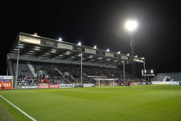 Eupen s supporters pictured during the Jupiler Pro League match between KAS Eupen and KV Mechelen, in Eupen, Saturday 21 October 2017, on the day eleven of the Jupiler Pro League, the Belgian soccer championship season 2017-2018. NICOLASxLAMBERT  x05187673x