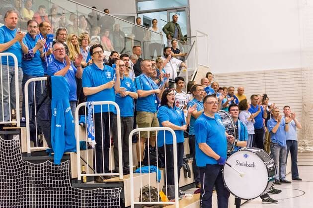 Fans Audience Spectators Humor 1 VC Wiesbaden Volleyball 1 Bundesliga Women Black White Erfurt 1 VC Wiesbaden xprx