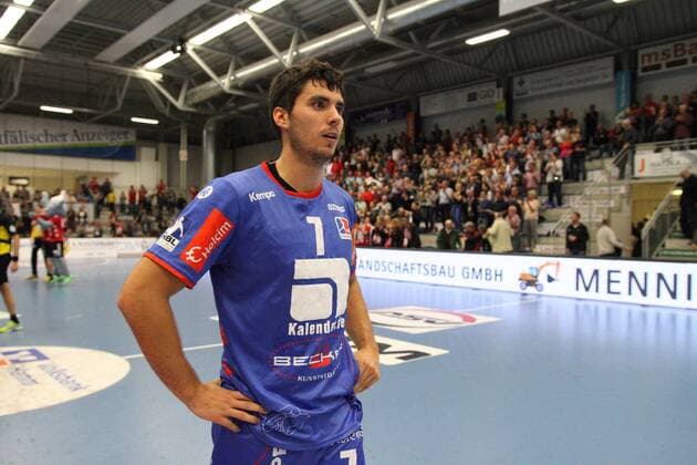 Match details Live Ticker Direct Comparison Jannik Hausmann HBW Balingen Weilstetten 7 ASV Hamm Westfalen vs HBW Balingen Weilstetten Handball 2 Bundesliga 21 10 2017 Hamm Copyright: xEibner-Pressefoto Strohdiekx EP_JSK