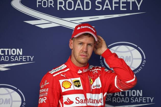 21.10.2017 - Qualifying, 2nd place Sebastian Vettel (GER) Scuderia Ferrari SF70H United States Grand Prix, Austin 19 - 22 October 2017 21.10.2017 - Qualifying, 2nd place Sebastian Vettel (GER) Scuderia Ferrari SF70H 