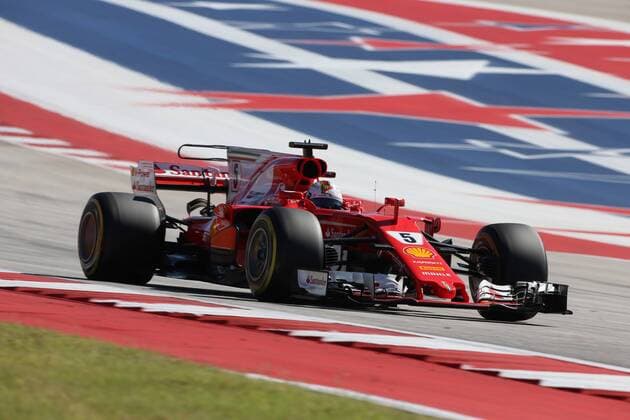 22.10.2017 - Race, Sebastian Vettel (GER) Scuderia Ferrari SF70H United States Grand Prix, Austin 19 - 22 October 2017 22.10.2017 - Race, Sebastian Vettel (GER) Scuderia Ferrari SF70H 