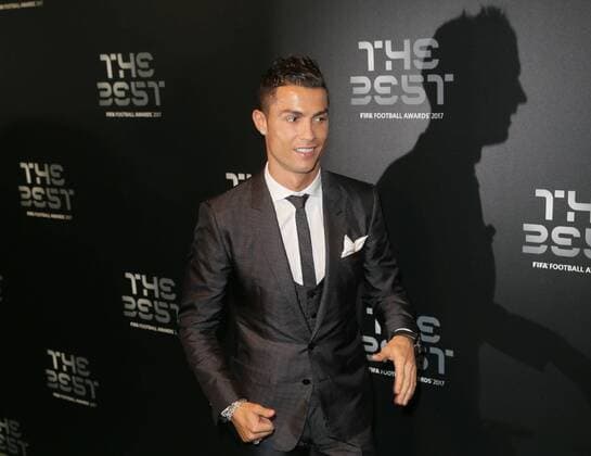 (171024) -- LONDON, Oct. 24, 2017 -- Real Madrid s Cristiano Ronaldo arrives for the Best FIFA Football Awards 2017 in London, Britain, Oct. 23, 2017. ) (SP)BRITAIN-LONDON-THE BEST FIFA FOOTBALL AWARDS 2017 TimxIreland 