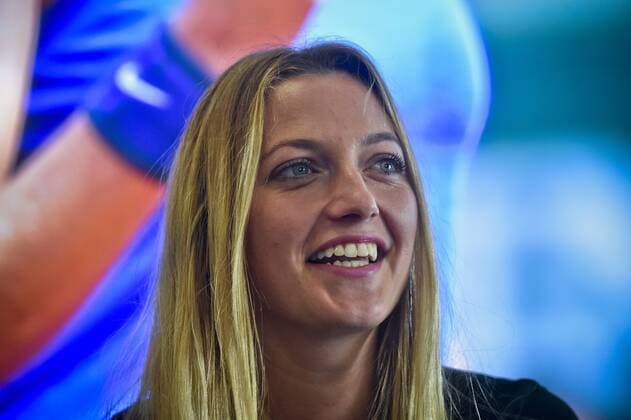 Czech tennis player Petra Kvitova speaks to journalists during the press conference PK Pressekonferenz after the season, in Prague, Czech Republic, on October 24, 2017. (CTKxPhoto VitxSimanek) CTKPhotoP201710240603401  VIS 001