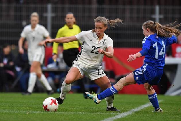 Tabea Kemme Germany Germany DFB 22 wins a two-legged football World Cup 2019 Qualification Germany Faroe Islands xmkx