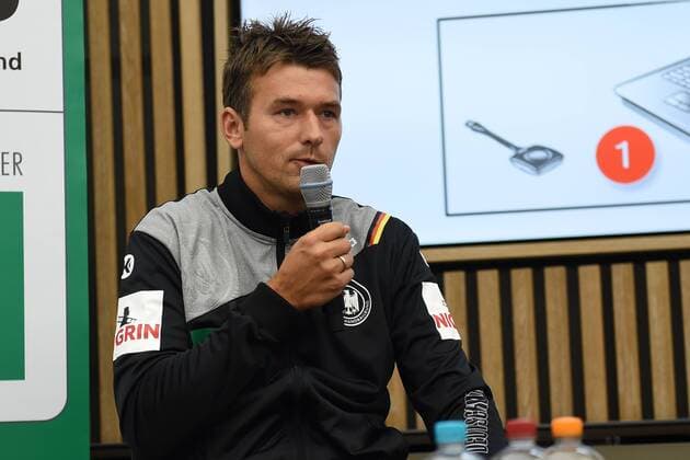 Mens World Cup Germany Spain in Berlin Press Conference Bundestrainer Christian Prokop Germany 25 10 17 Copyright: xMichaelxHundtx xMatthiasxKochx