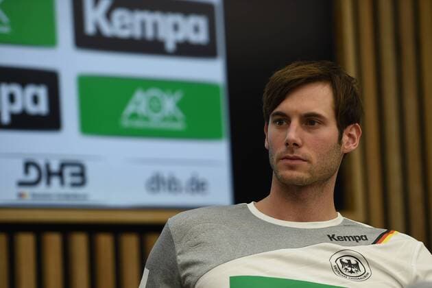 Handball Mens National Team Germany Spain in Berlin Press Conference Team captain Uwe Gensheimer Nr 3 Germany 25 10 17 Copyright: xMichaelxHundtx xMatthiasxKochx
