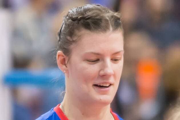 Renata Sandor Allianz MTV Stuttgart 7 Portrait Single Image Volleyball 1 Bundesliga Women Alliance MTV Stuttgart Schwarzweiß Erfurt xprx