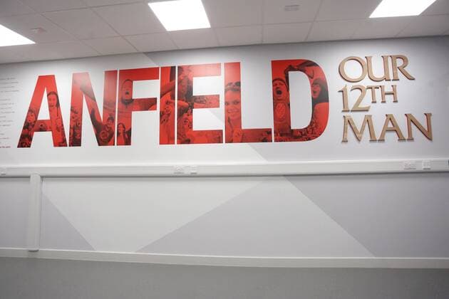 PXL_Anfield football stadium 15.10.2017., Liverpool, England - Anfield is a football stadium which has a seating capacity of 54,074 making it the sixth largest football stadium in England. It has been the home of Liverpool F.C. since their formation in 1892. It was originally the home of Everton F.C. from 1884 to 1891. The stadium has four stands: the Spion Kop, Main Stand, The Centenary Stand (later to be renamed The Kenny Dalglish Stand) and Anfield Road.  LukaxStanzl PIXSELL