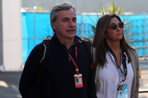 27.10.2017 - Carlos Sainz (ESP) WRC Motorsport Rallye WM Champion former and his wife Reyes Vazquez de Castro, parents of Carlos Sainz Jr (ESP) Renault F1 Team RS17 Mexican Grand Prix, Mexico City 26 - 29 October 2017 27.10.2017 - Carlos Sainz (ESP) WRC Champion former and his wife Reyes Vazquez de Castro, parents of Carlos Sainz Jr (ESP) Renault Sport F1 Team RS17 