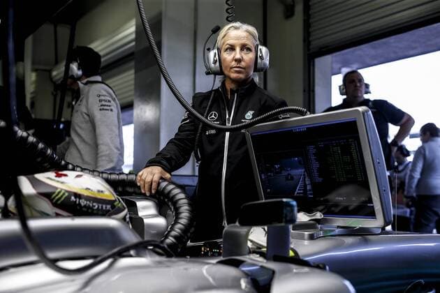Motorsports: FIA Formula One World Championship WM Weltmeisterschaft 2017, Grand Prix of Mexico, 44 Lewis Hamilton (GBR, Mercedes AMG Petronas F1 Team), Angela Cullen Mexico-City Mexico