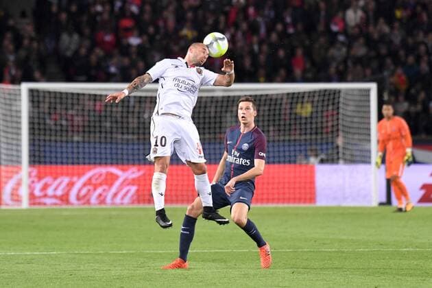 23 JULIAN DRAXLER psg 10 Wesley SNEIJDER nice FOOTBALL Paris SG vs Nice Ligue 1 Conforama 27 10 2017 AnthonyBIBARD FEP Panoramic 
